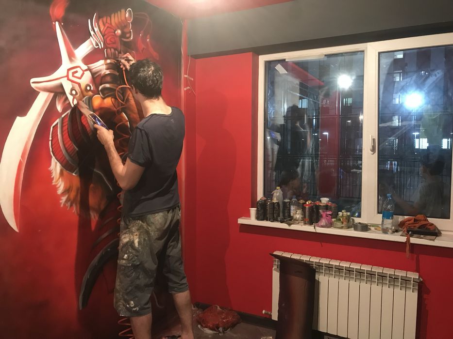 Оформление, роспись стен