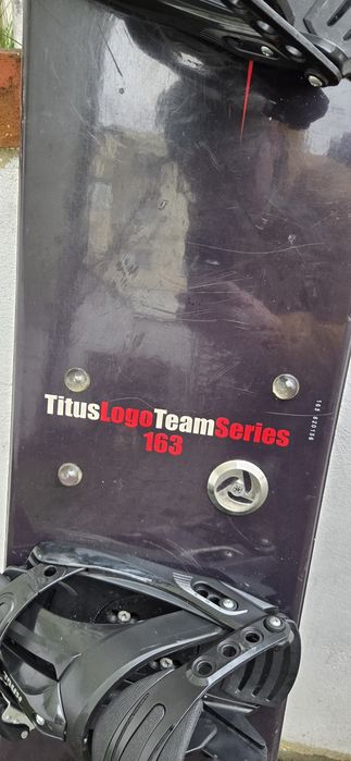 Set Snowboard Titus Logo Team Series 163 cm + Legături Rage+Boots Wedz