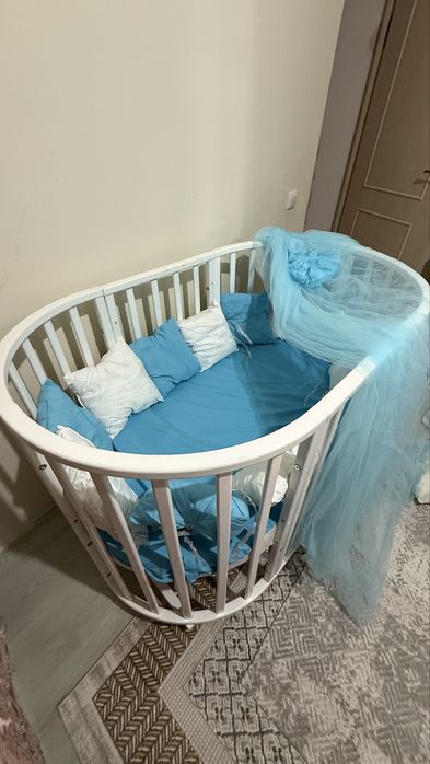 Продаётся детская кроватка круглая / трансформер