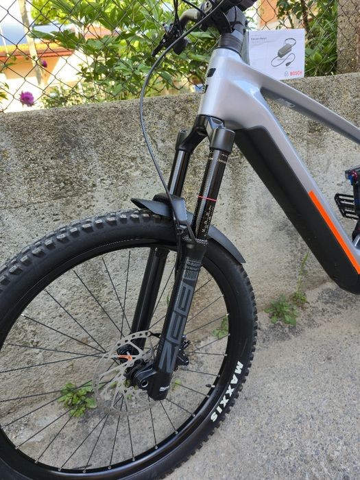 Cube Stereo SL Електрически Карбонов Ендуро велосипед 27.5 L размер 1x12 XT Rockshox ZEB