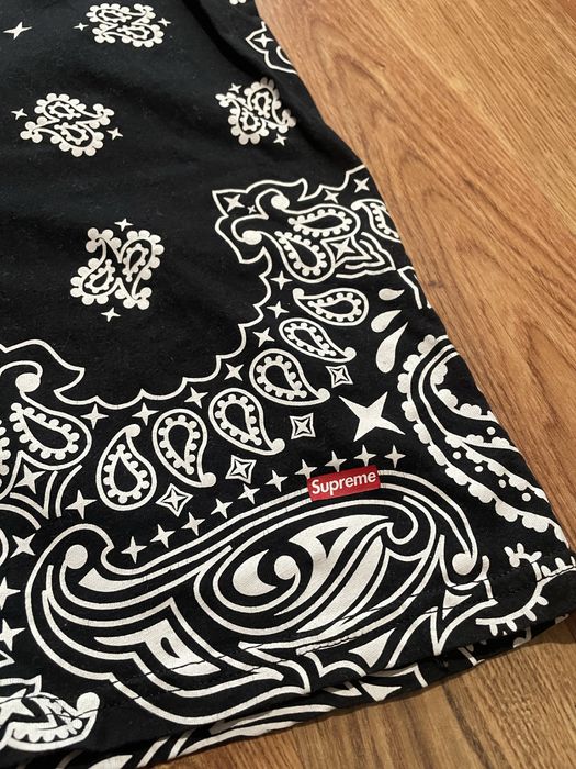 Supreme Hanes black bandana t-shirt