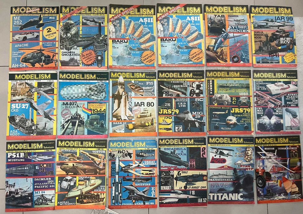 Lot 48 reviste Modelism anii 80 90 colectie