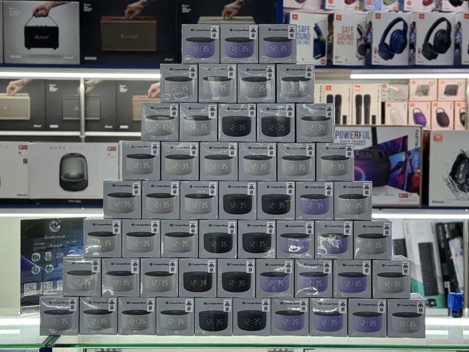 Яндекс станция алиса мини 3 с часами 12вт • умная колонка •