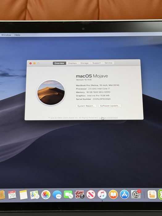 Macbook pro Retina 2014 Pret 1250 lei