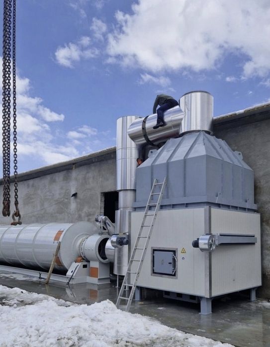 Cazan centrala industiala pe biomasă tocatura lemn