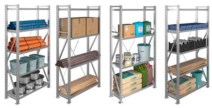 Стеллажи для склада MS U