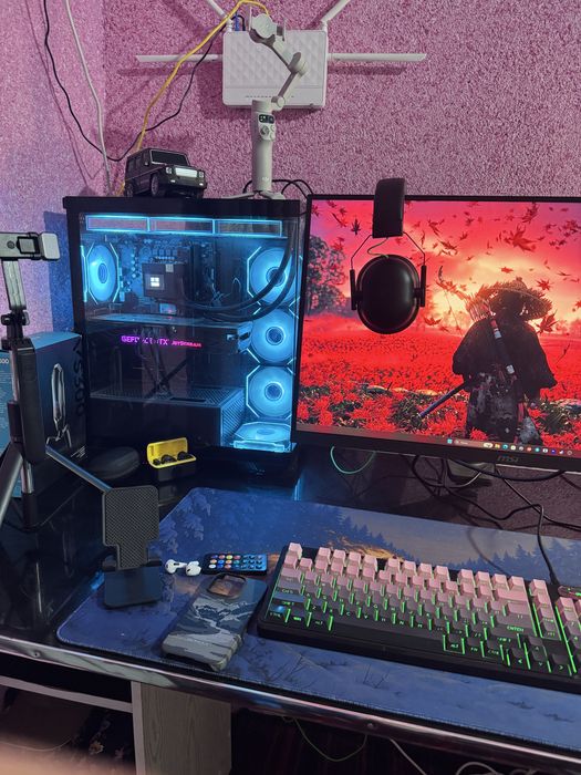 Kompyuter setup strimer va gamerlar uchun