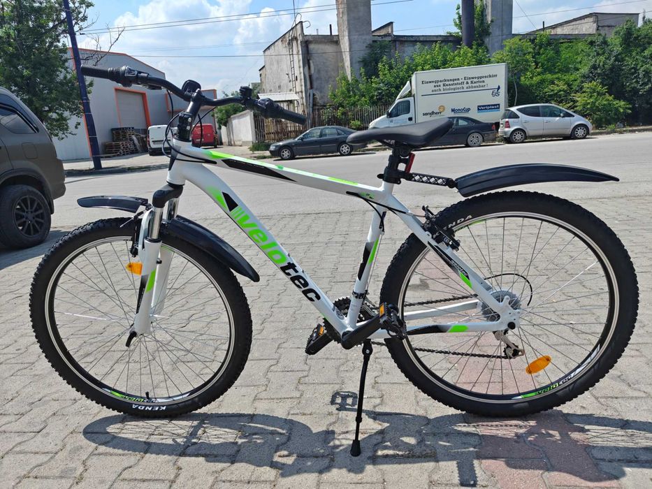 PA Алуминиев велосипед 27.5" PRO бял/зелен