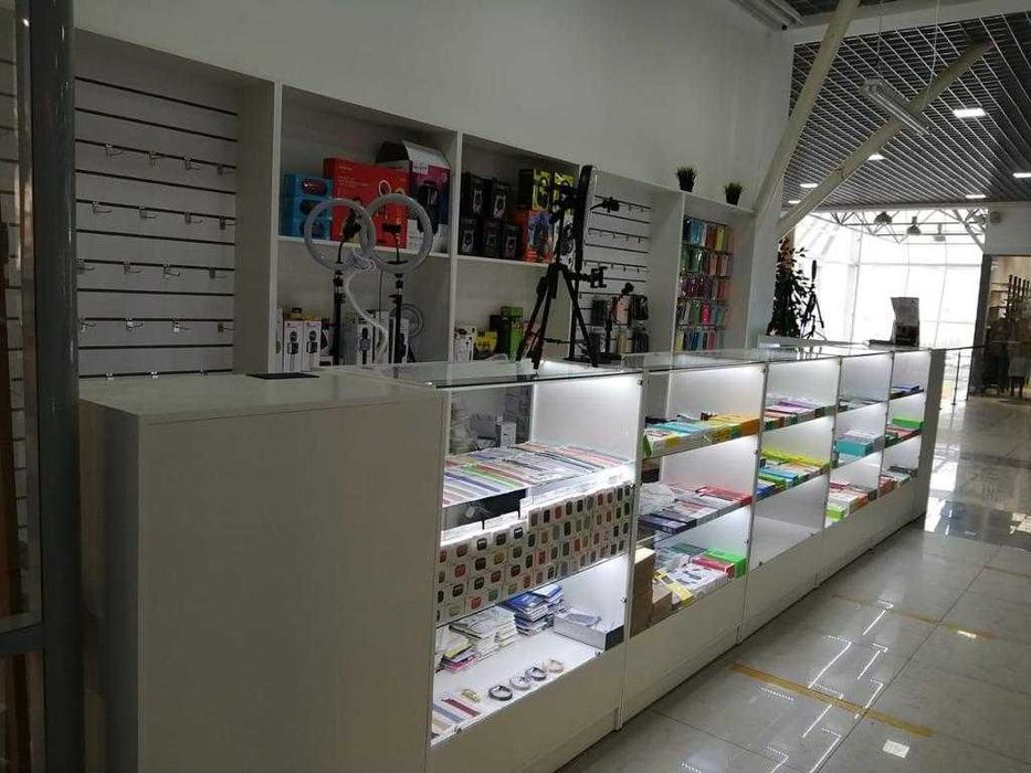 Витрины стеллажи полки