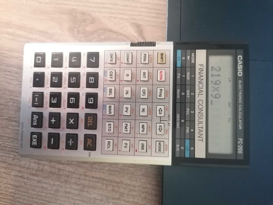 Casio FC-200 calculator electronic