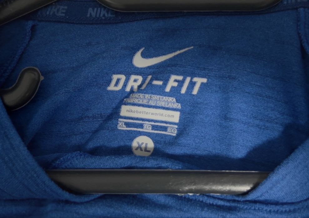 Tricou Albastru Nike, Model Dri-Fit, Mărime XL, Impecabil