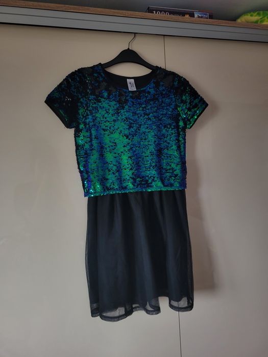 Rochie cu paiete neagra de ocazie