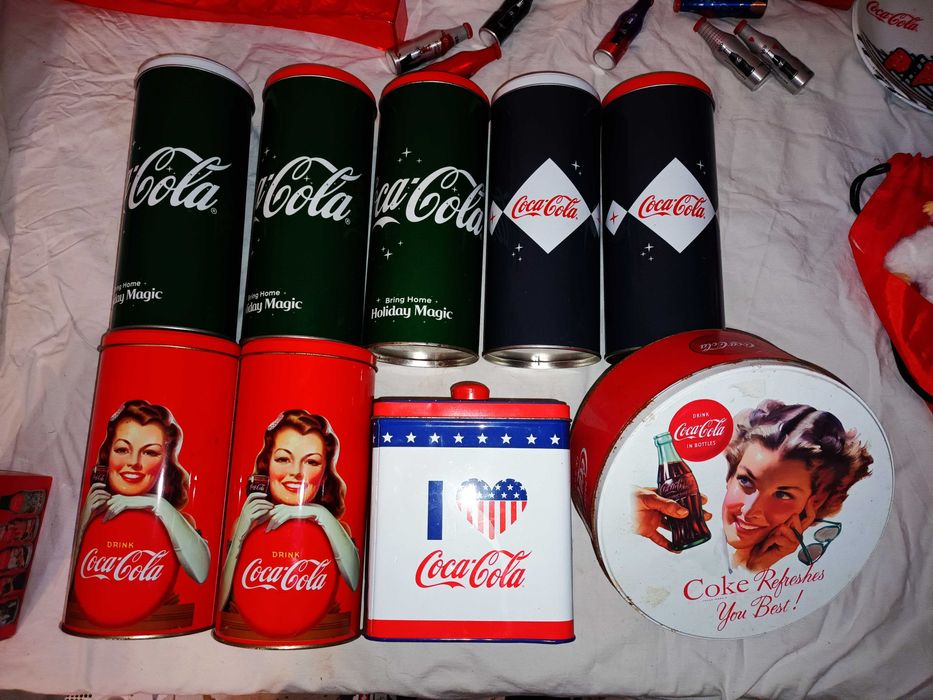 Кока Кола/Coca Cola артикули-чаши,кутии,кенчета,алуминиеви бутилки