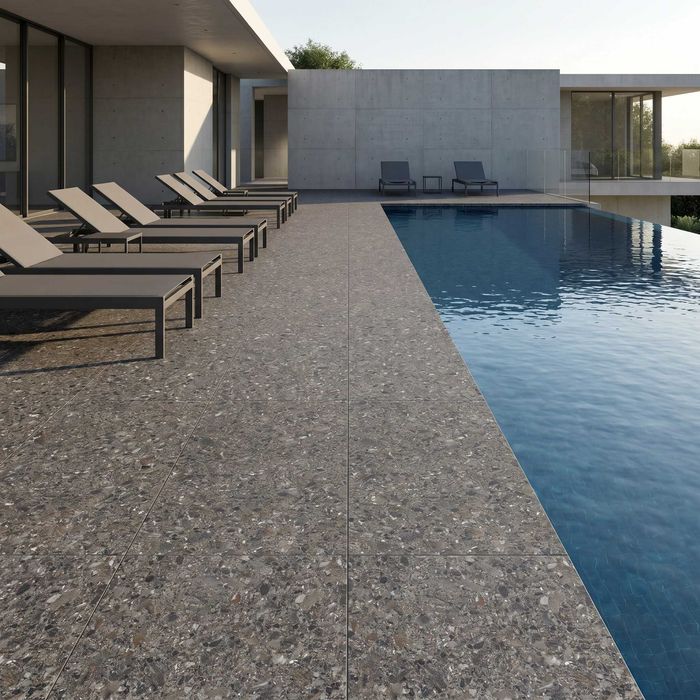 Gresie portelanata Microterazzo Graphite F PC 600X1200X8 R Sumat 1L