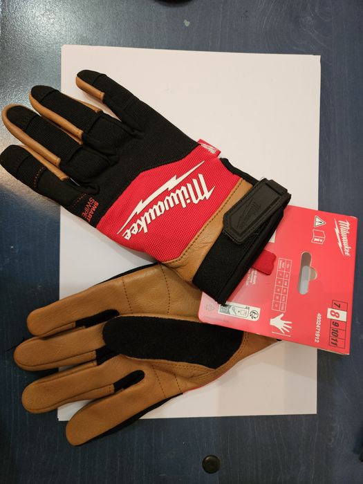 2 perechi Mănuși noi milwaukee de protecție hibrid din piele  m8, m9