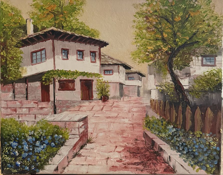 Маслена картина ,,Стария град”