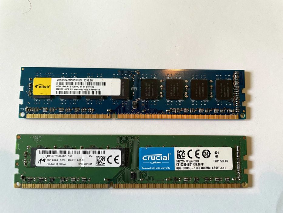 2 placute ram 8gb ddr3