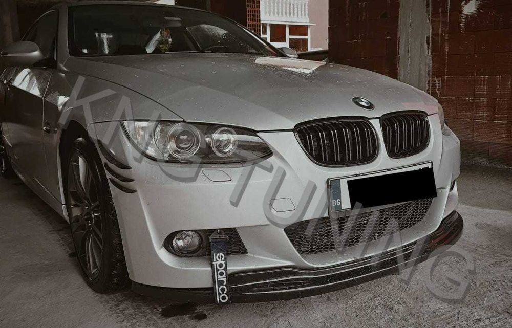 Преден лип спойлер за бмв е92 е93 м тех гтс / Bmw e92 e93 lip spoiler m tech gts / добавка за предна броня / нож