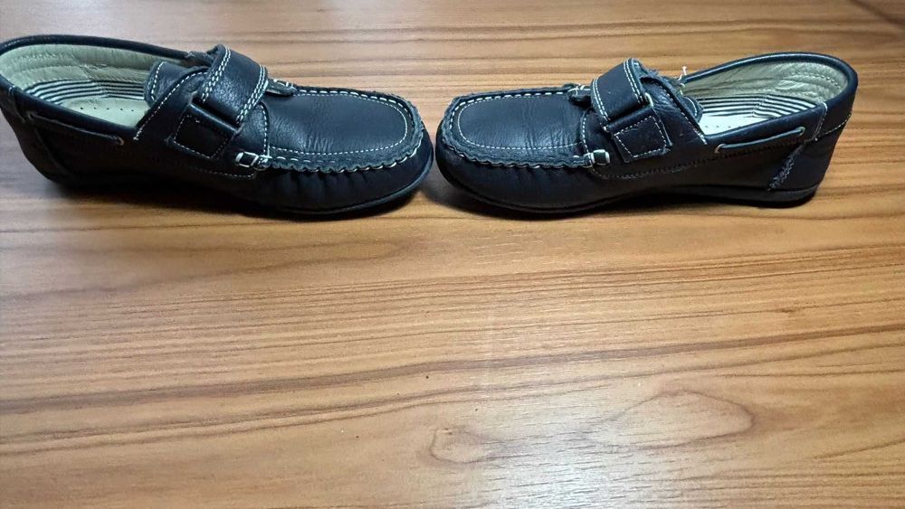 Mocasini Piele Ponki pe Bleumarin