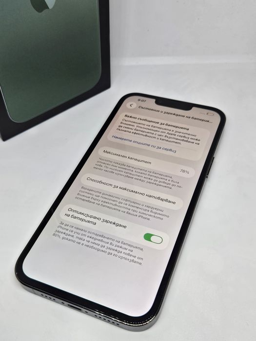 iPhone 13 Pro Max  Green  256GB 78%