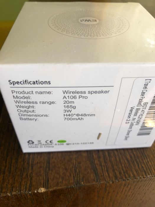 Блутут колонка EWA А106pro ниво на водозащита IP67