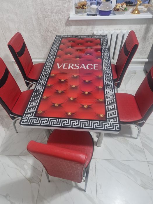 Стол обеденный с 5 стулями версаж