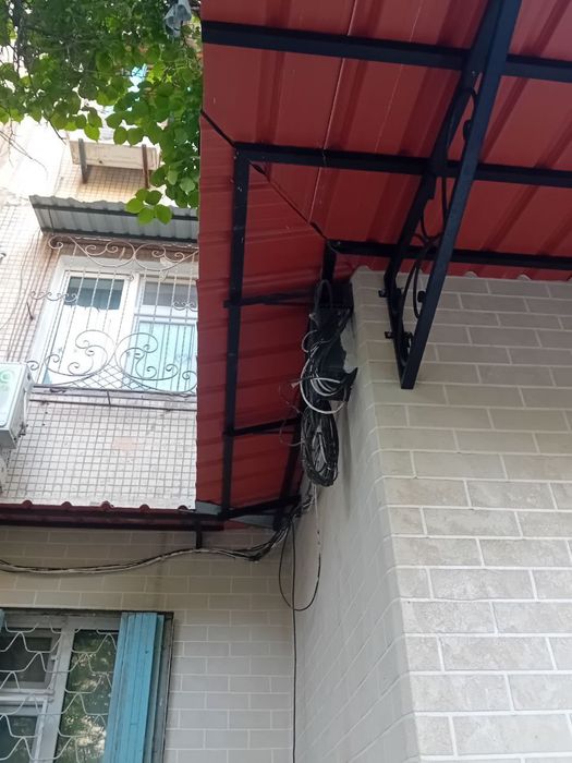 Козырек Ролик для белья установка реставрация