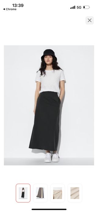 Юбка Uniqlo серый