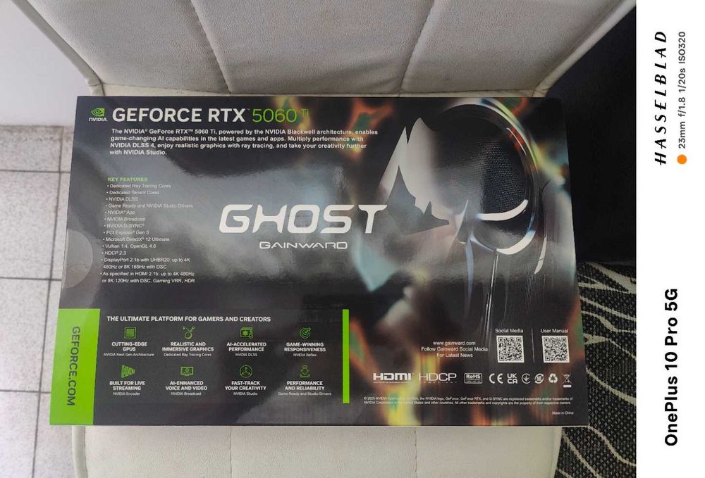 Геймърска видео карта RTX 5060 TI  Ghost 8GB