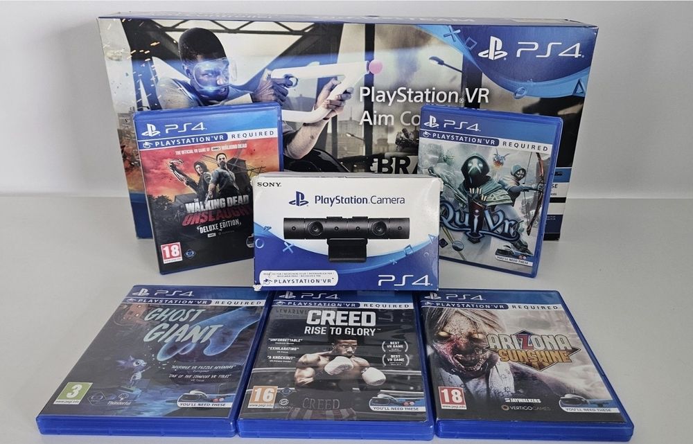 Playstation 4 Pachet PS4 VR: Aim Controller, Camera și 5 jocuri VR
