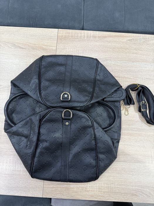 Кожен сак в черен цвят