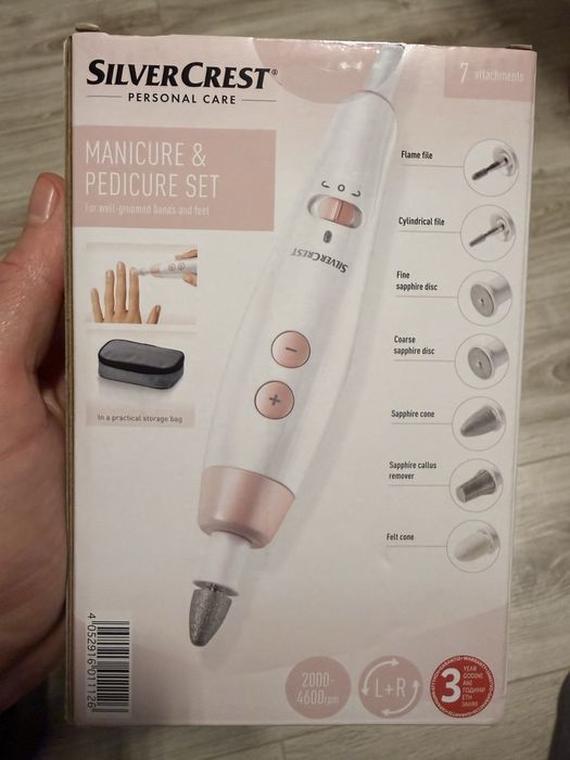 Aparat pedichiura si manichiura SilverCrest set, Nou