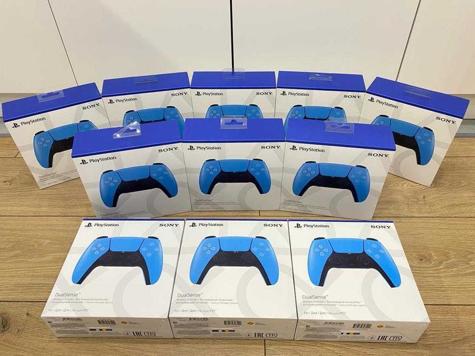 НОВЫЕ Оригинальные Геймпады PS5 DualSense Ice Blue/ Голубой