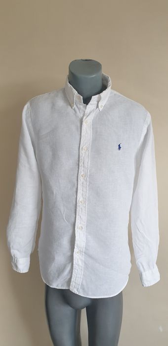 POLO Ralph Lauren Len/ Лен Slim Fit Mens M ОРИГИНАЛ Мъжка Ленена Риза