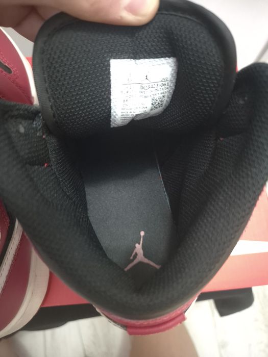 Air Jordan 1 Mid GS "Gym Red Black White"