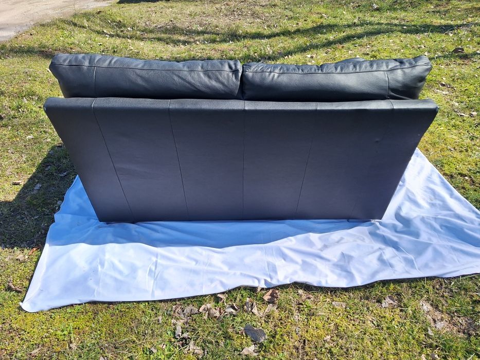 Диван двойка естествена кожа