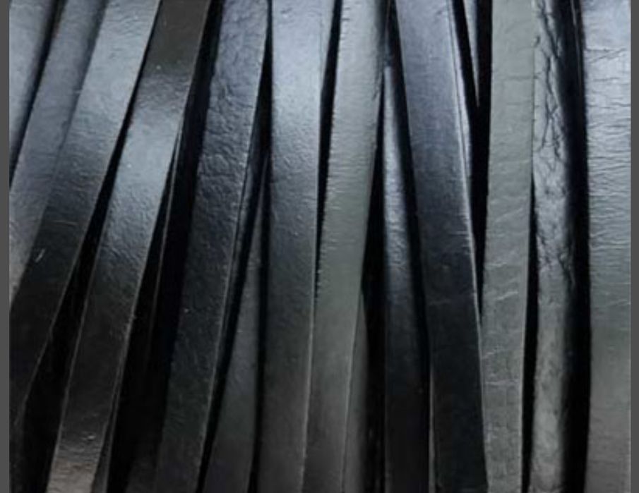Șnur plat din piele 5x1.5mm