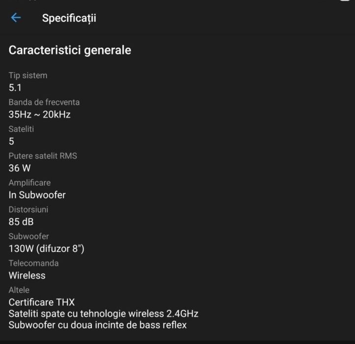 Creative 5.1 G550W sistem audio