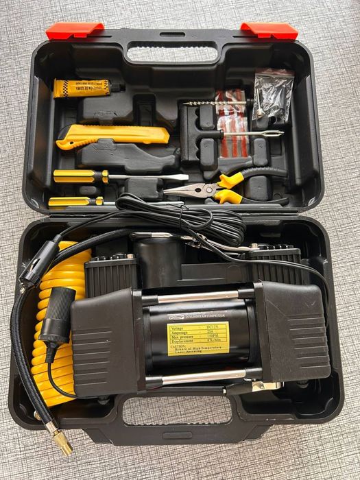 Автокомпрессор поршневой в кейсе насос