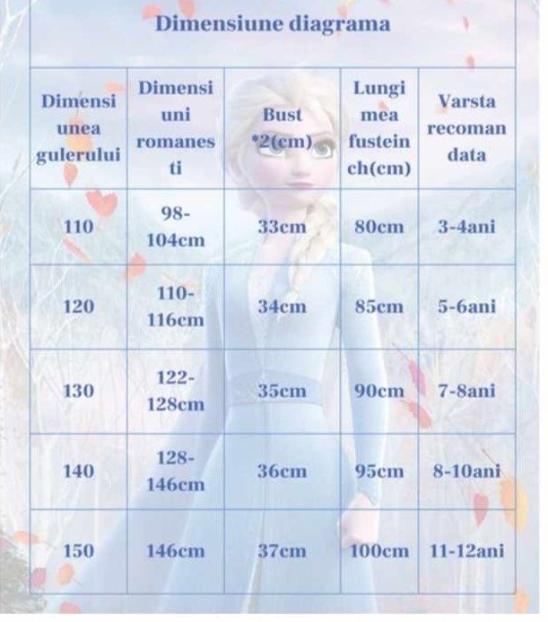 Рокля на Елза и Ана налични само два размера