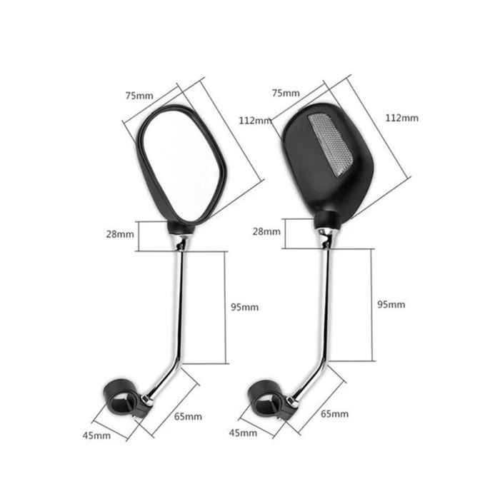 Set Oglinzi pentru Bicicleta cu Banda Reflectorizanta