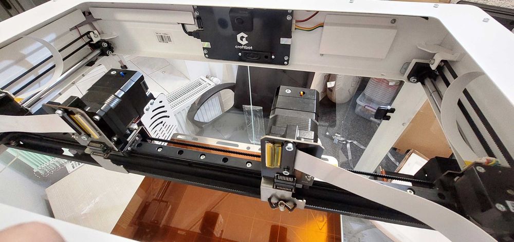 Printer 3D Craftbot Flow Idex XL ca noua +piese extra