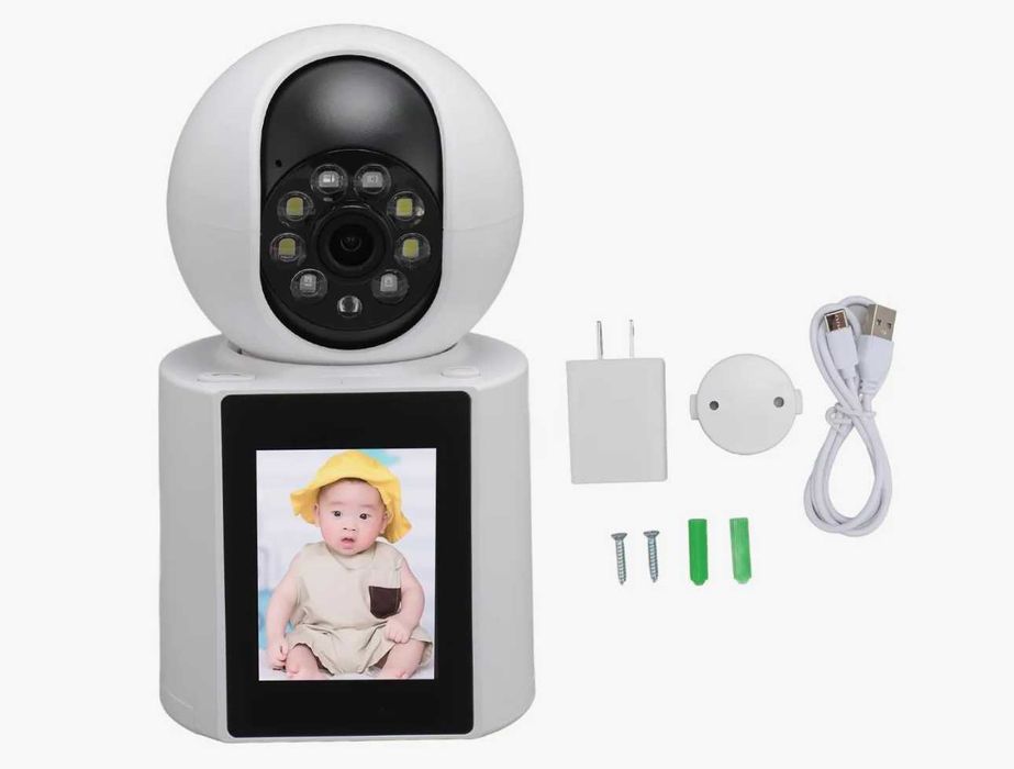Смарт WiFi камера с экраном 2.4 дюйма и видеозвонками kam1
