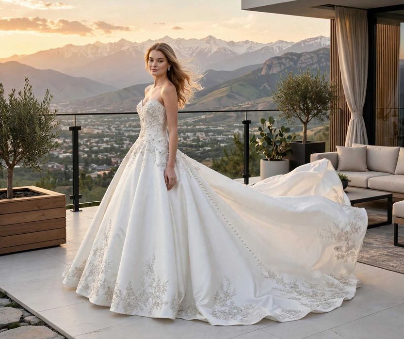 Cвадебное платье — оригинал Kenneth Winston Couture Style 1749