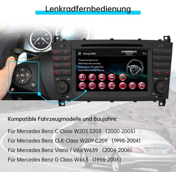 Navigatie Mercedes C Class W203 DVD + Camera Marsarier