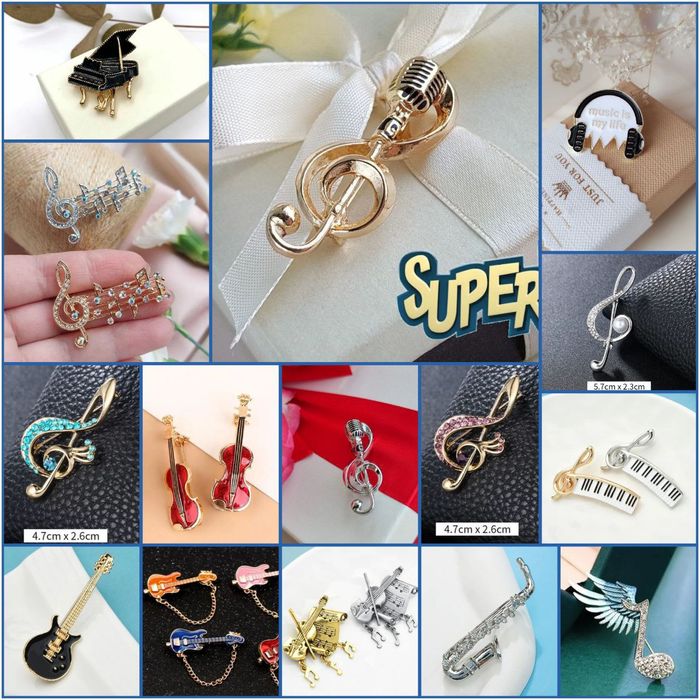 Броши на тему Музыка!