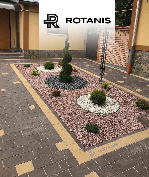 Piatra decorativă alba / colorată pentru gradina