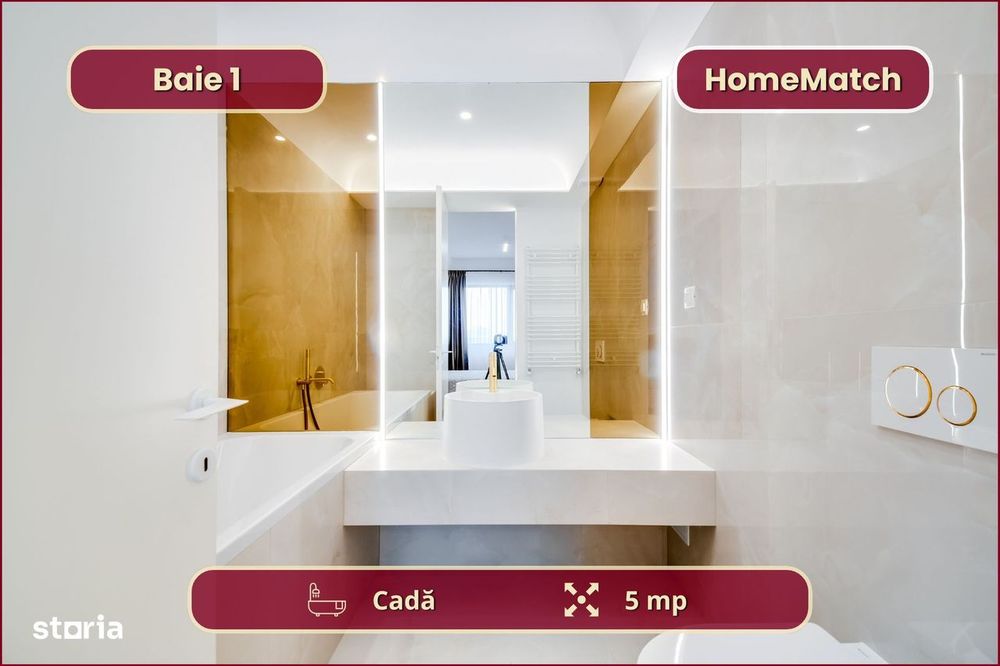 Cortina North || 3 camere || Prima închiriere || Comision 0%