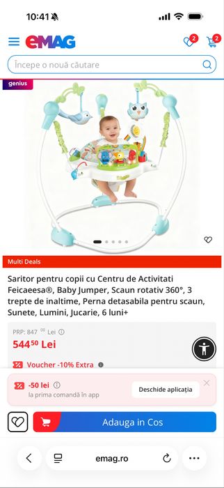 Centru activitati cu jumper bebe