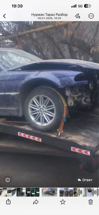 В разборе BMW E38 v8 4 литра запчасти